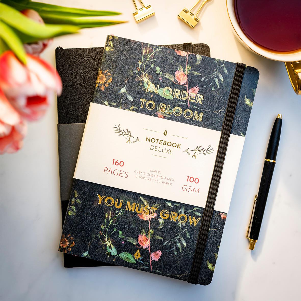 Anteckningsbok Burde Deluxe Flower A5
