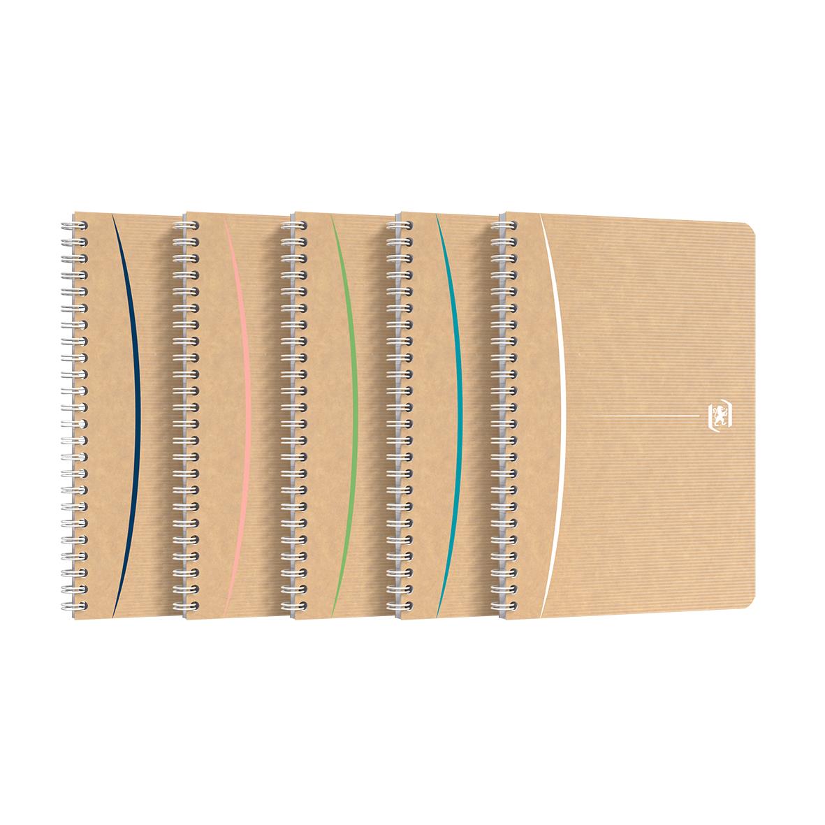 Kollegieblock Oxford Touareg Recycled Linjerat 90 Blad A5+ 90g