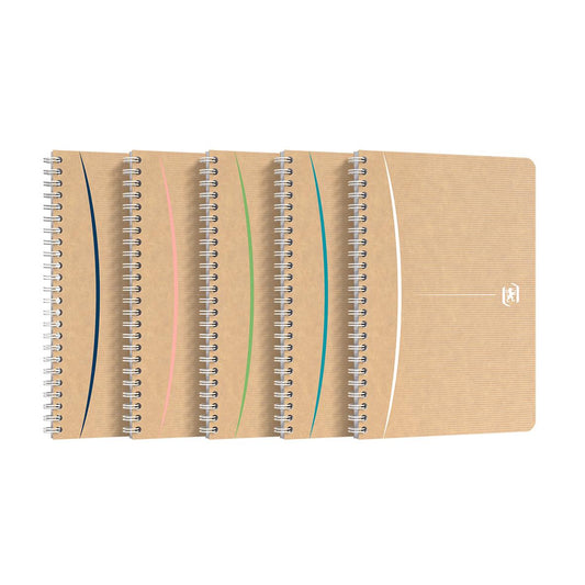 Kollegieblock Oxford Touareg Recycled Linjerat 90 Blad A5+ 90g
