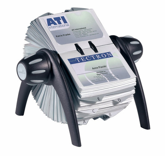 Visitkortssnurra Durable Visifix Flip Svart
