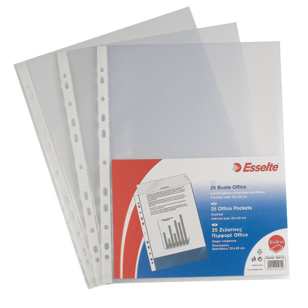 Plastficka PP 0,075mm präglad A3S