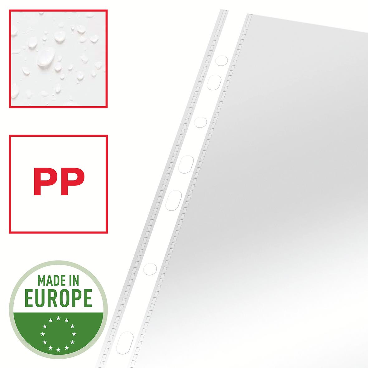 Plastficka Esselte PP 0,105mm Klar A4