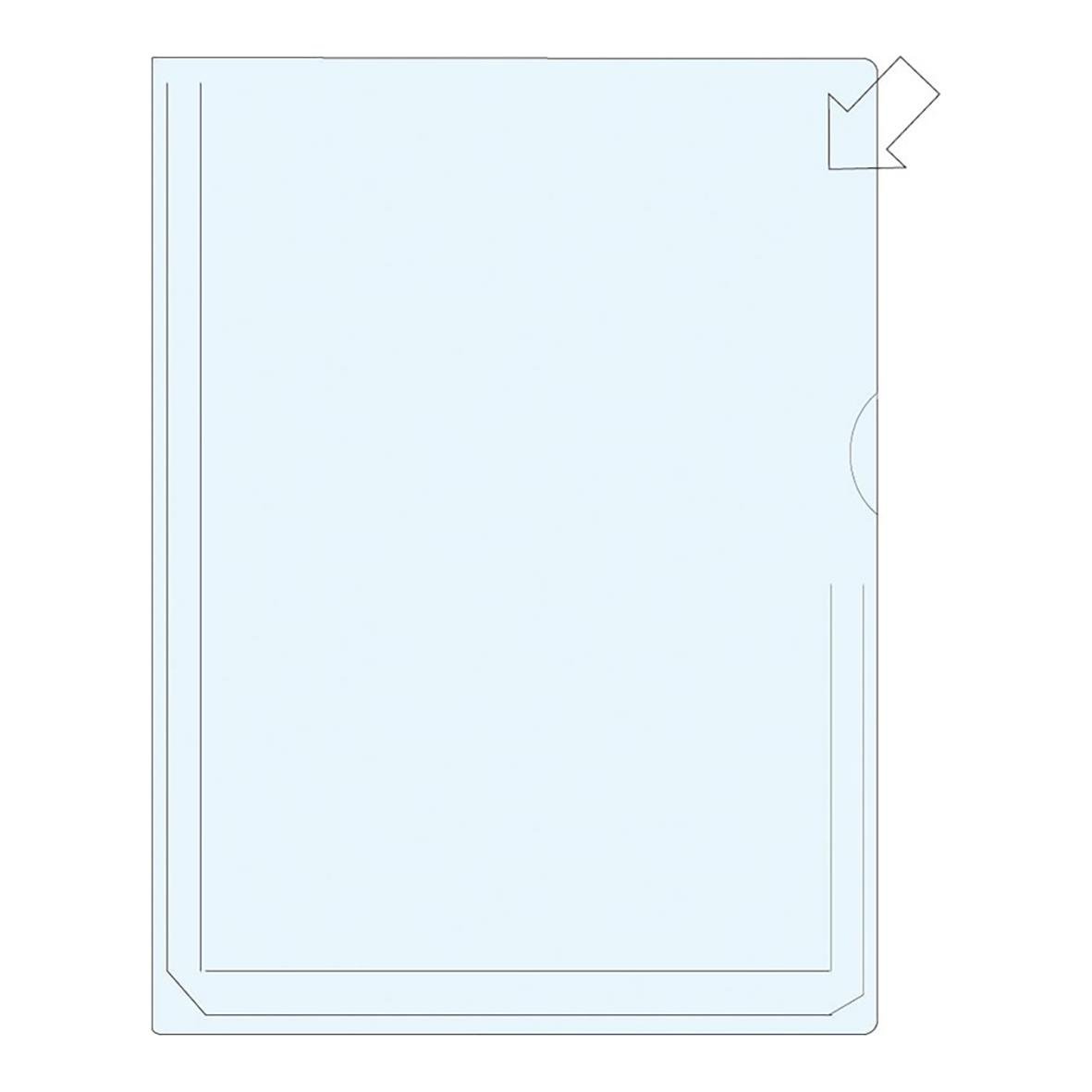 Aktmapp Bälgs PP Halvöppen 0,18mm Transparent A4