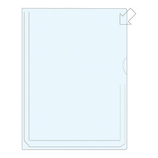 Aktmapp Bälgs PP Halvöppen 0,18mm Transparent A4