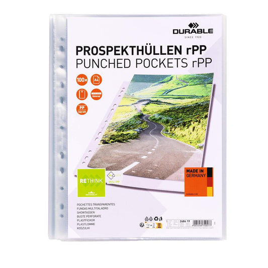 Plastficka Durable ECO 0,08mm Transparent A4