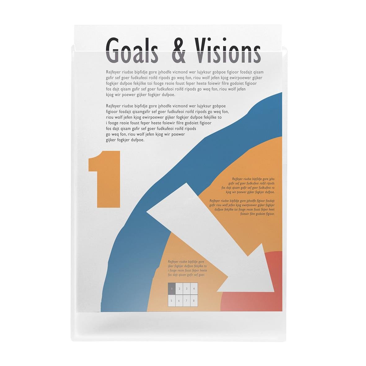 Plastfodral Självhäftande Öppning Kortsida A4