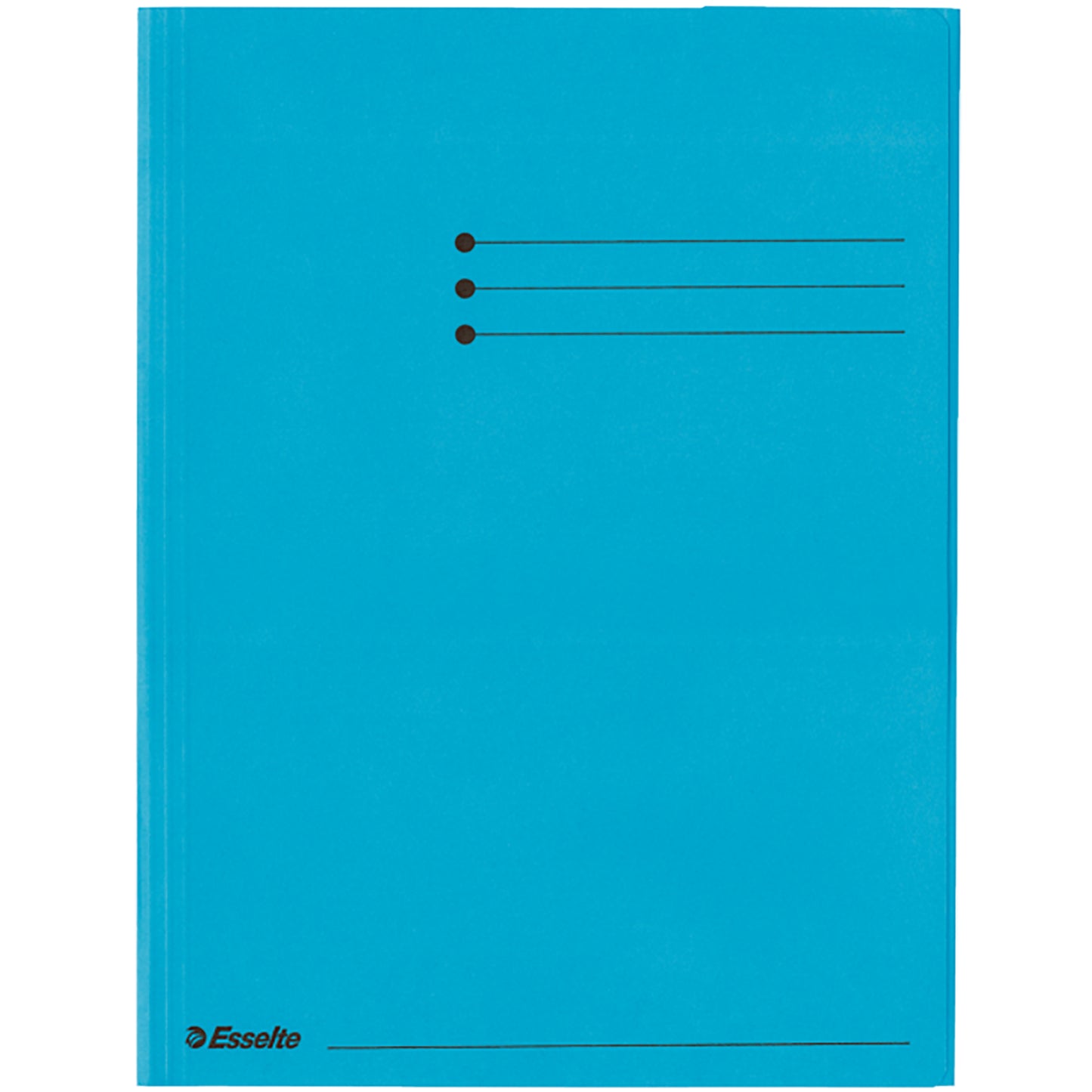 Mapp Kartong 3-Klaff Blå A4