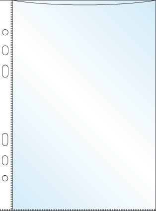 Plastficka PP 0,08mm präglad A5