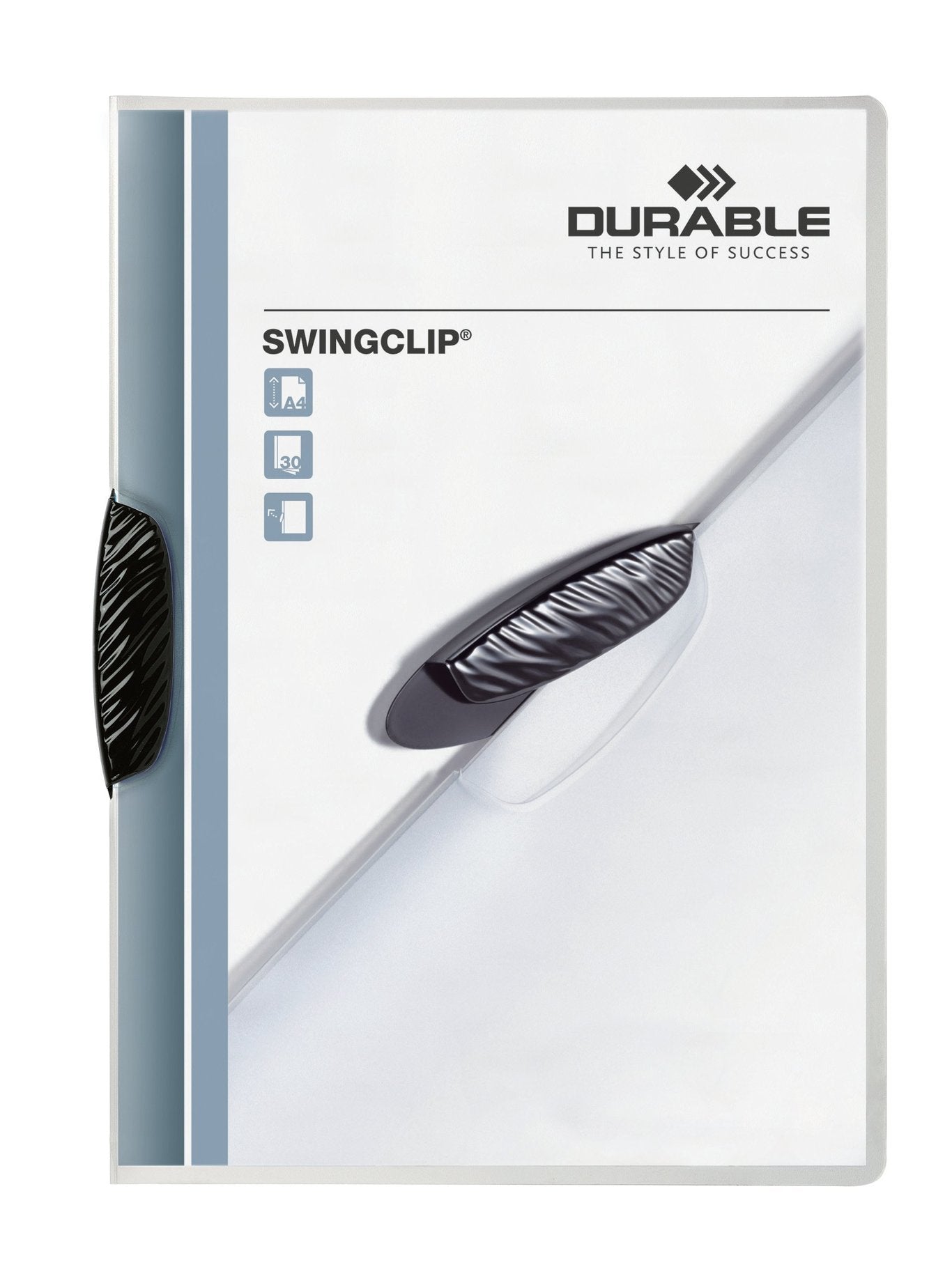 Klämmapp Durable Swingclip 30 Ark Svart A4