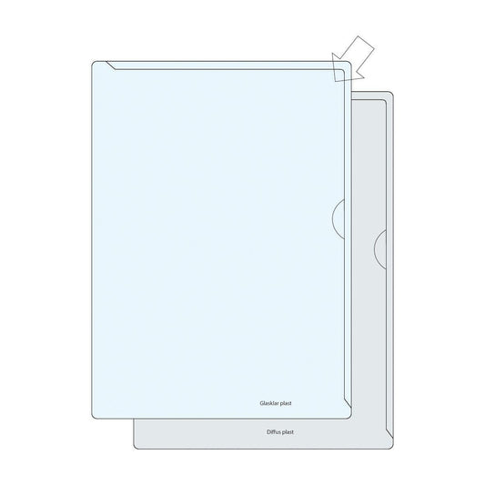 Aktmapp PVC 0,12mm Klar A4