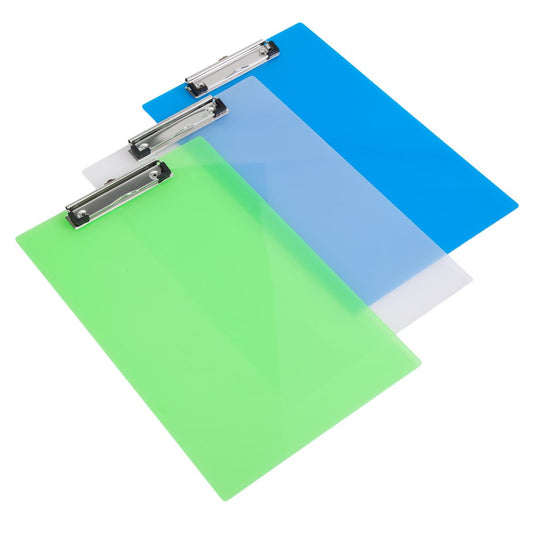 Skrivplatta plast sorterade färger A4