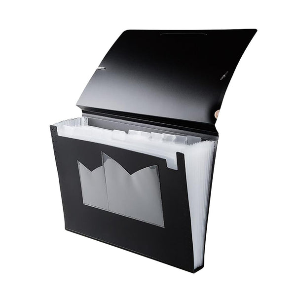 Hemarkiv/Projektmapp Docusmart PP Svart A4 13 Fickor