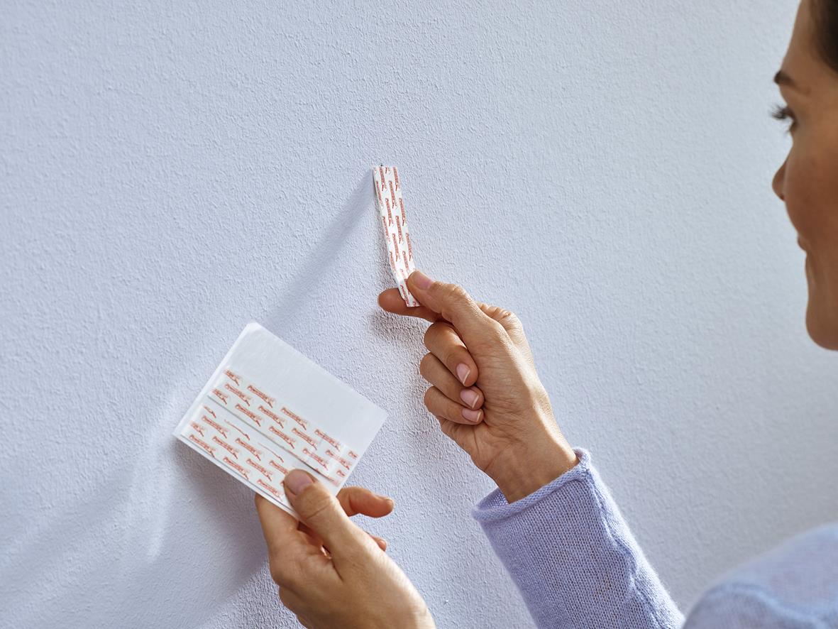 Självhäftande Spik Tesa Powerstrips Justerbar Tapet/Gips 1kg/krok