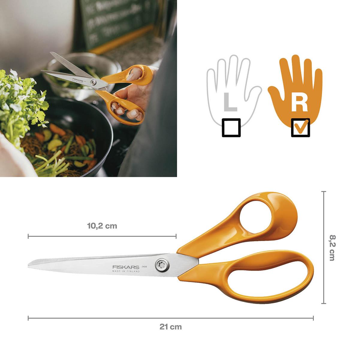 Sax Fiskars Universal Höger 210mm