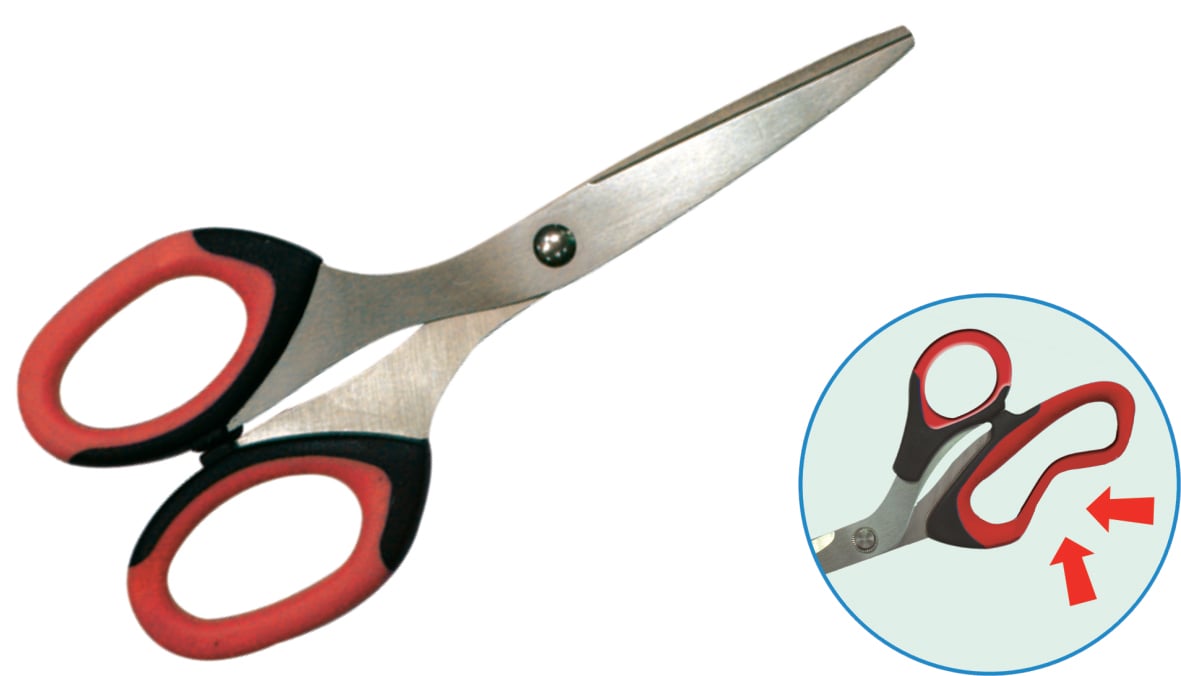 Sax Soft-Cut svart/röd 165mm