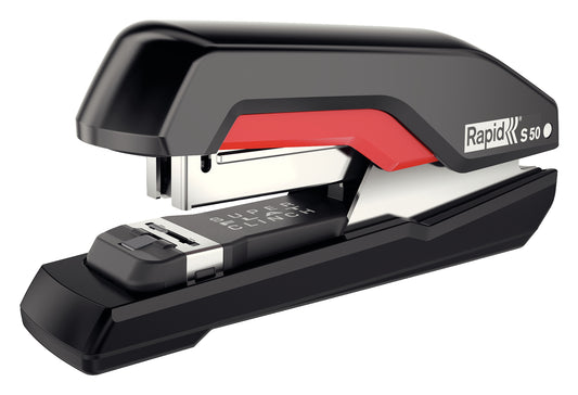 Häftapparat Rapid S50 Flat Clinch Halvstapel 50 Ark Svart