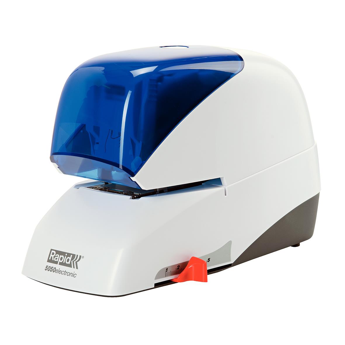 Elhäftare Rapid 5050E Flat Clinch 50 Ark Blå