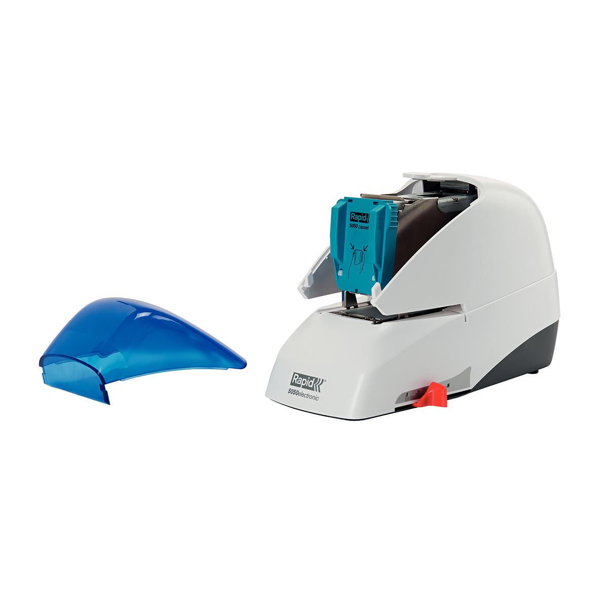 Elhäftare Rapid 5050E Flat Clinch 50 Ark Blå