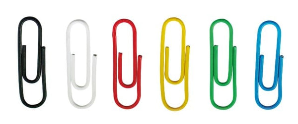Paper clips Plastic coated 100/pack