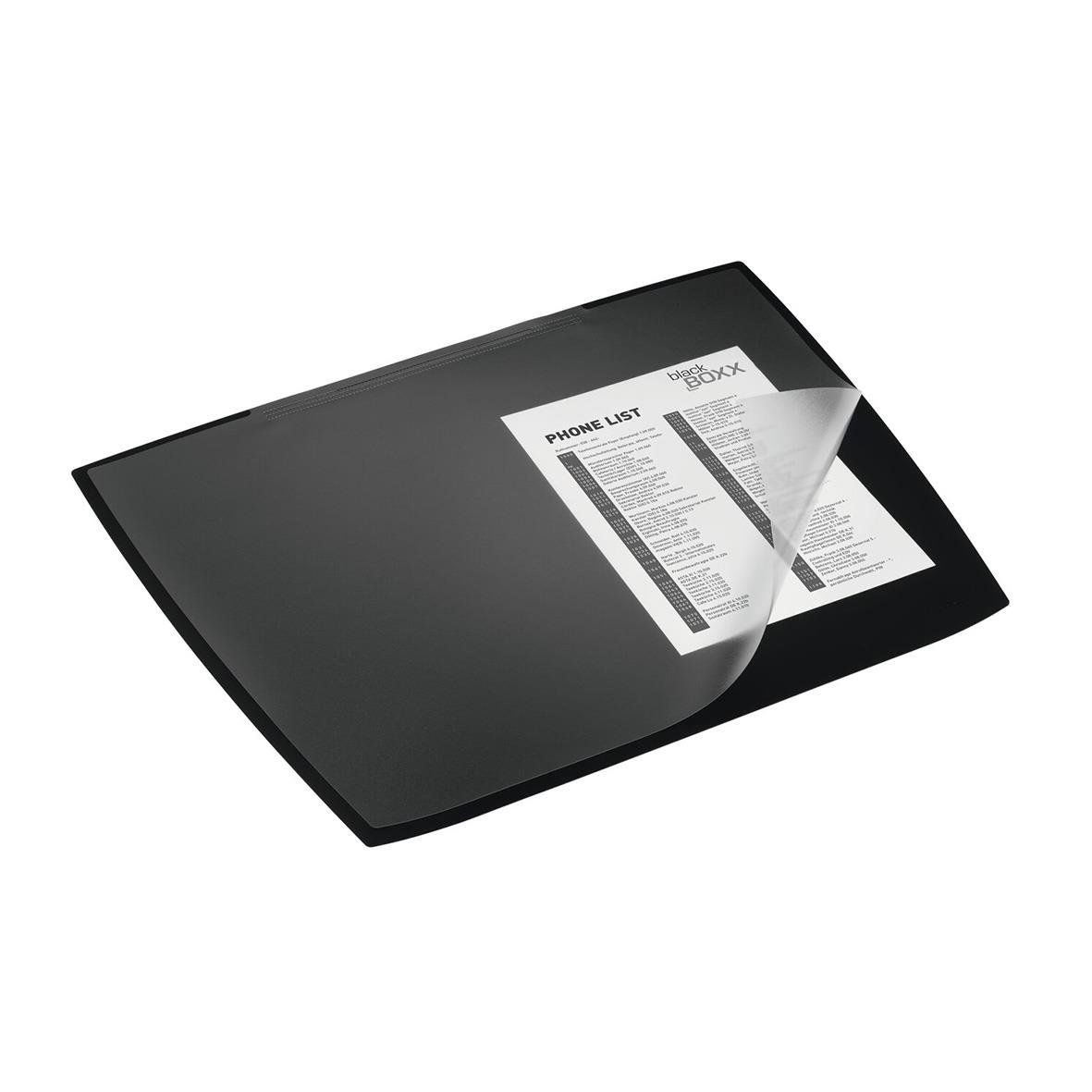 Skrivunderlägg Durable Artwork PP Med Klaff Svart 59x47cm