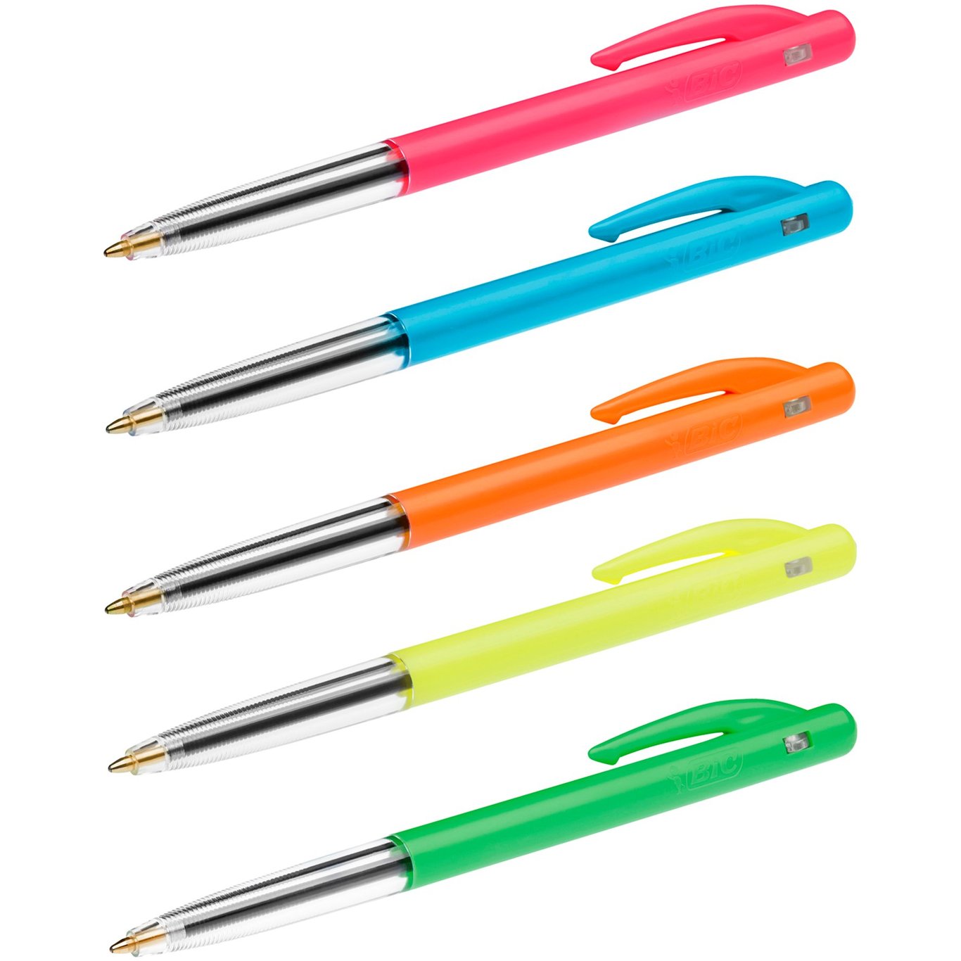 Kulspetspenna Bic Clic M10 Sort.Färger Medium