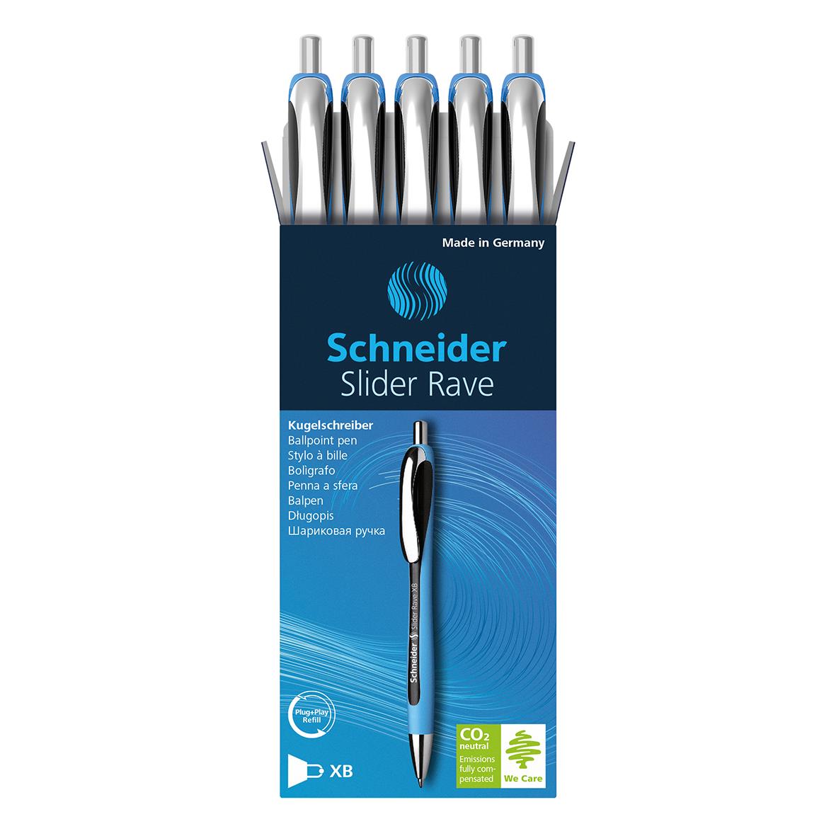 Kulspetspenna Schneider Slider Rave Svart XB