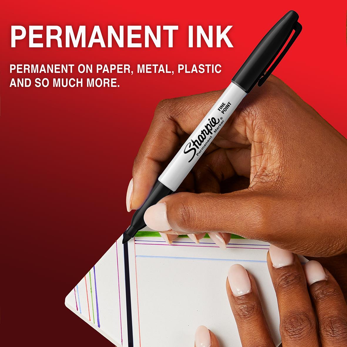 Märkpenna Sharpie Svart Fine