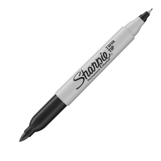 Märkpenna Sharpie Twin Tip 2-Spetsar Svart 0,5/0,9mm