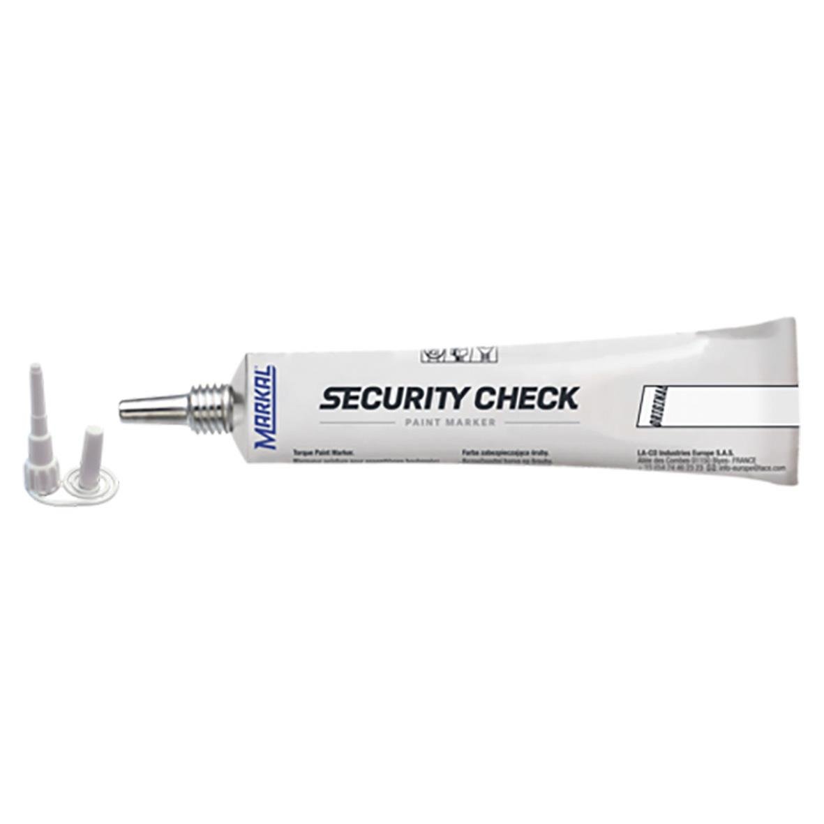 Skruvsäkerhetsfärg Markal Security Check Vit