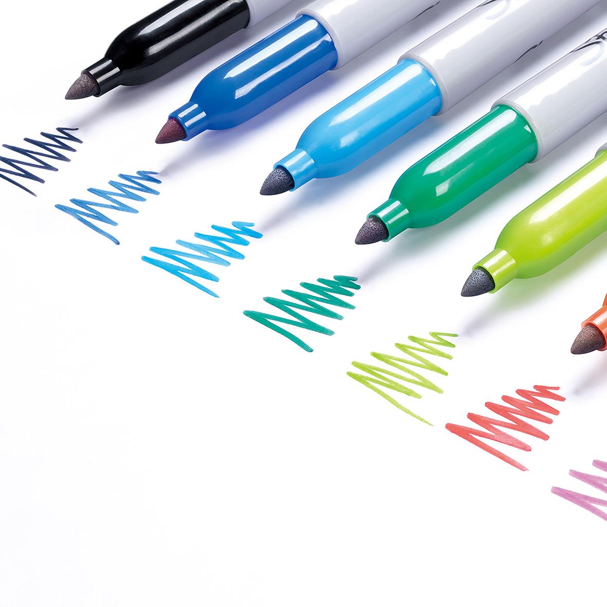 Märkpenna Sharpie Permanent 18 Färger Fine