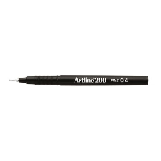 Fiberpenna Artline 200 Svart 0,4mm