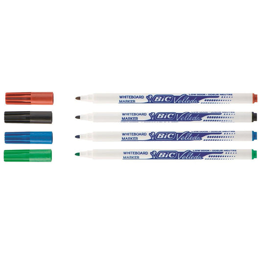 Whiteboardpenna Bic Velleda Fine 4 färger 1,6mm