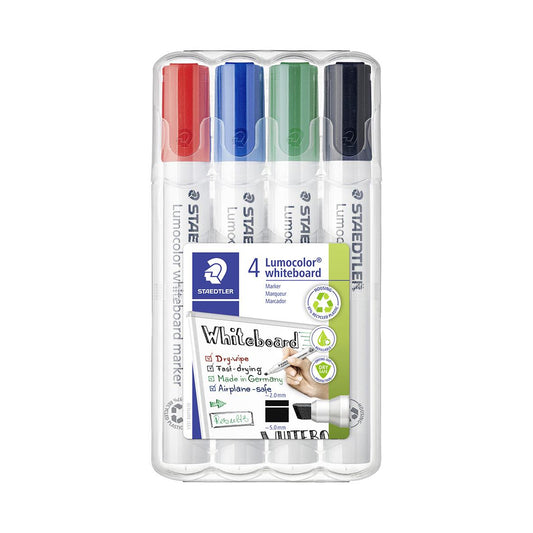 Whiteboardpenna Staedtler Lumocolor Skuren 4-färger 2-5mm
