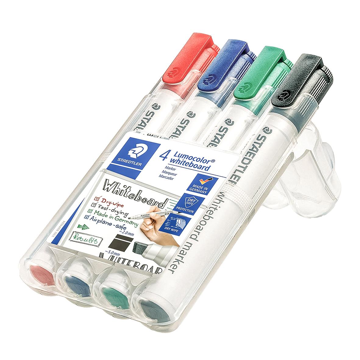Whiteboardpenna Staedtler Lumocolor Skuren 4-färger 2-5mm