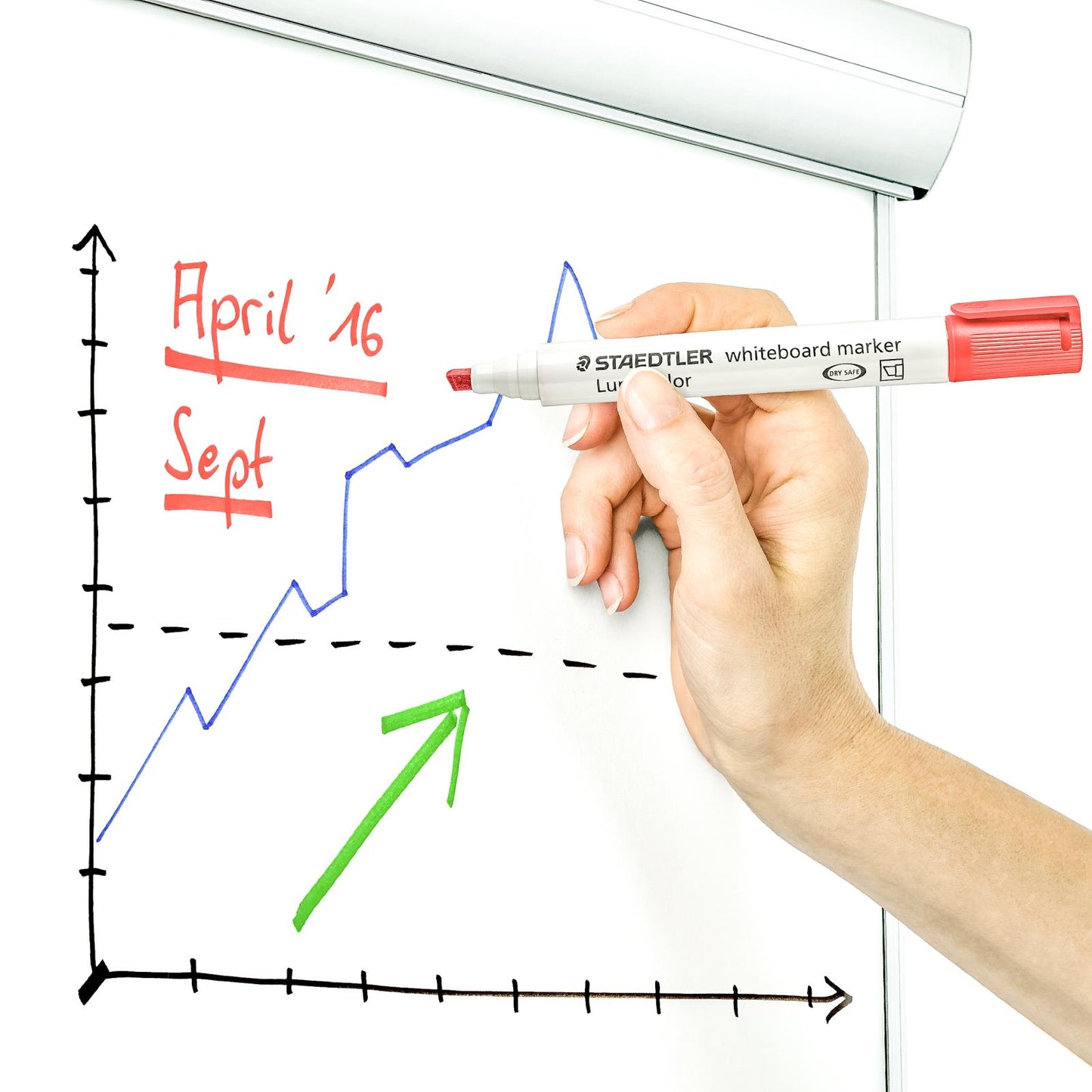 Whiteboardpenna Staedtler Lumocolor Skuren 4-färger 2-5mm