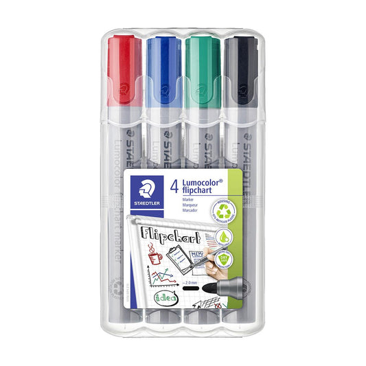Blädderblockspenna Staedtler Lumocolor Rund 4-färger 2mm