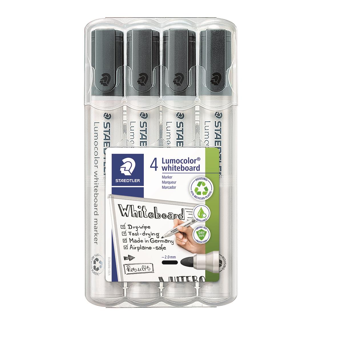 Whiteboardpenna Staedtler Lumocolor Rund Svart 2mm