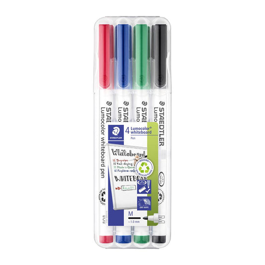 Whiteboardpenna Staedtler Lumocolor 301 Rund 4 färger 1mm