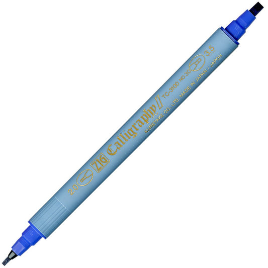 Kalligrafipenna Zig TC-3100 2 Spetsar Blå 2/3,5mm