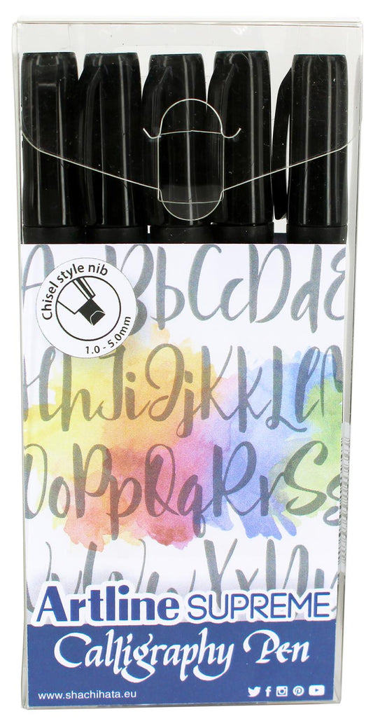 Kalligrafipenna Artline Supreme Svart 1-5mm