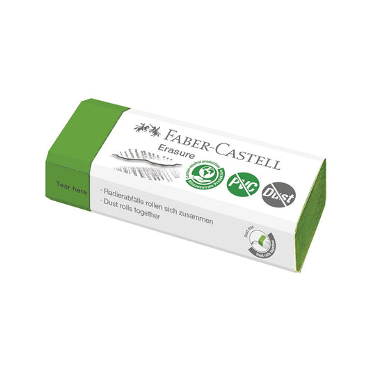 Radergummi Faber-Castell PVC-free & Dust-free Grön 45x22x13mm