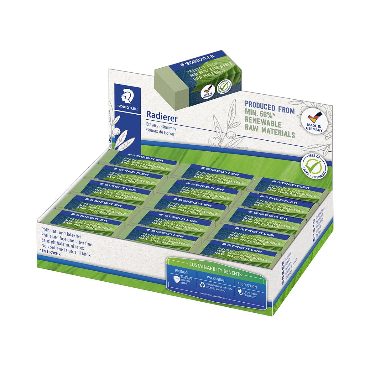 Radergummi Staedtler Miljö 52683 43x19x13mm