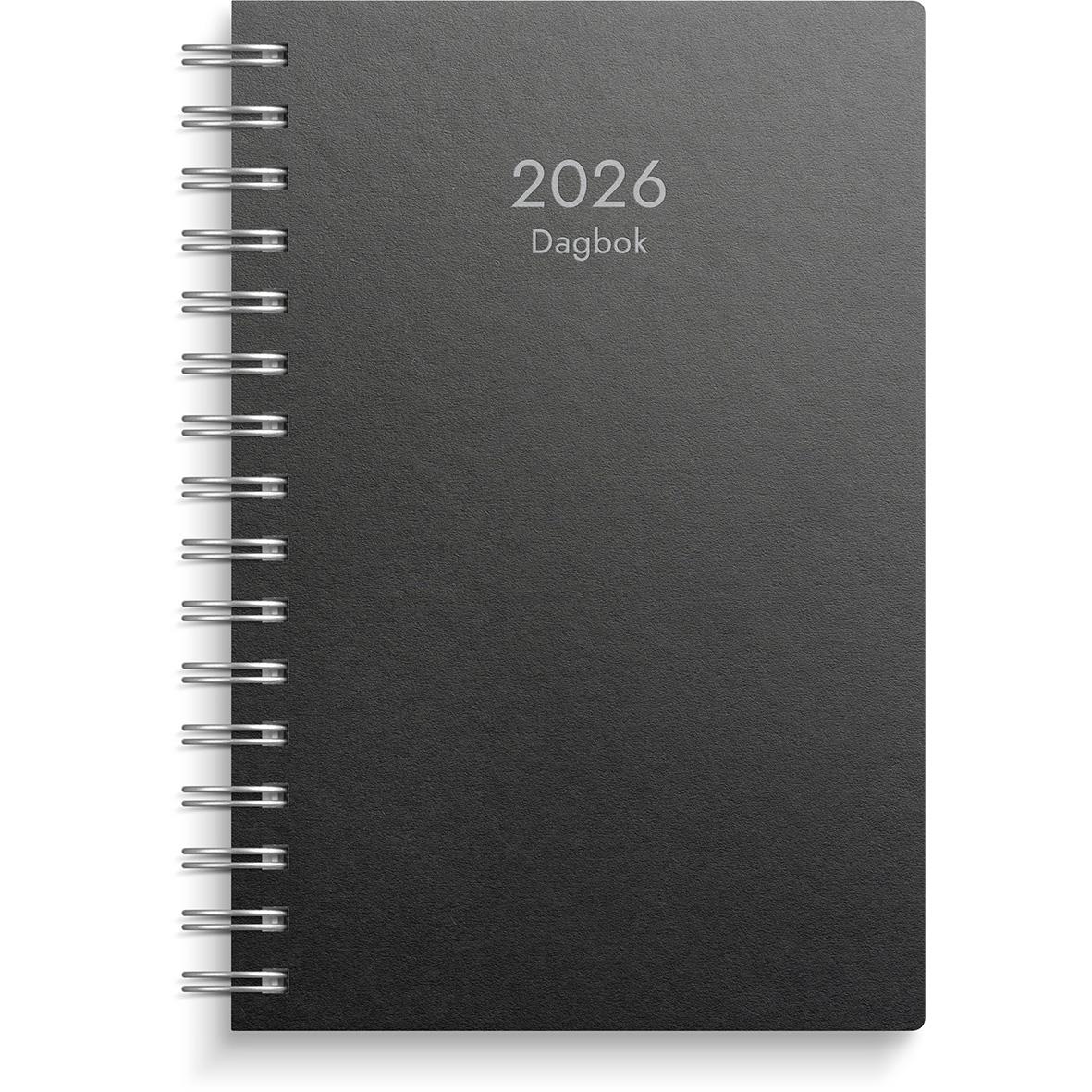 Almanacka Burde 5120 Dagbok ECO Line 2026 Svart