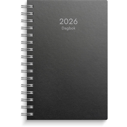 Almanacka Burde 5120 Dagbok ECO Line 2026 Svart