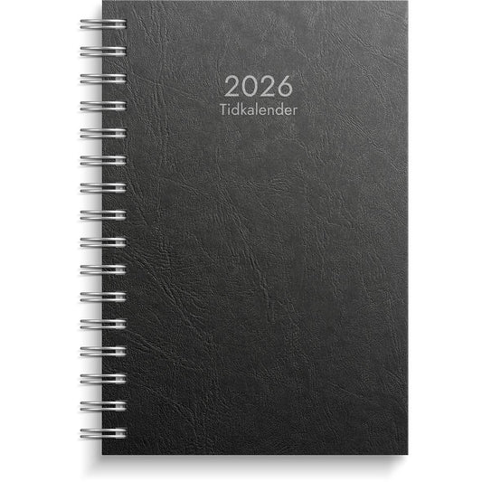 Almanacka Burde 1163 Tidkalender Kartongomslag 2026 Svart