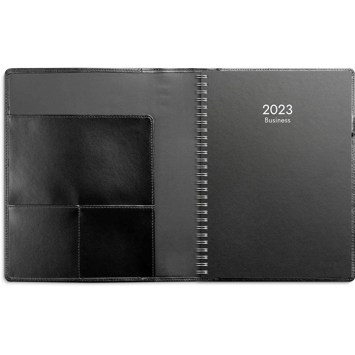 Almanacka Burde 5940 Business Skinn 2026 Svart A5