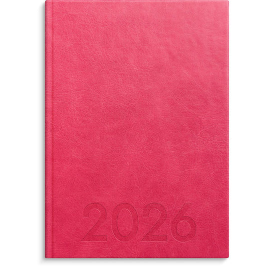 Almanacka Burde 1179 Weekly Konstläder Inbunden 2026 Rosa A5