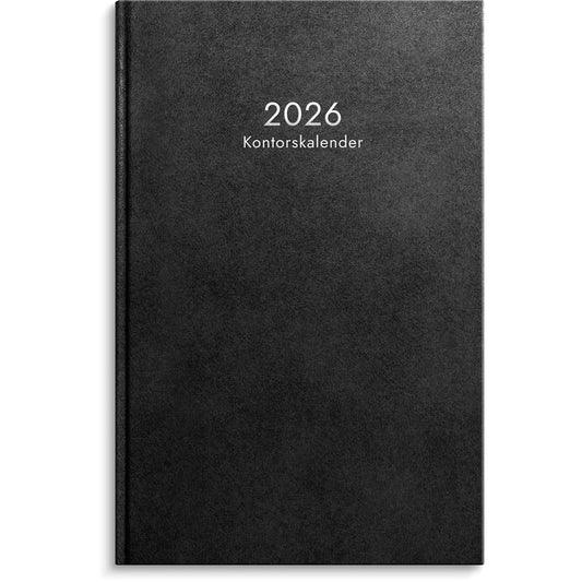 Almanacka Burde 1073 Kontorskalender Inbunden 2026 Svart