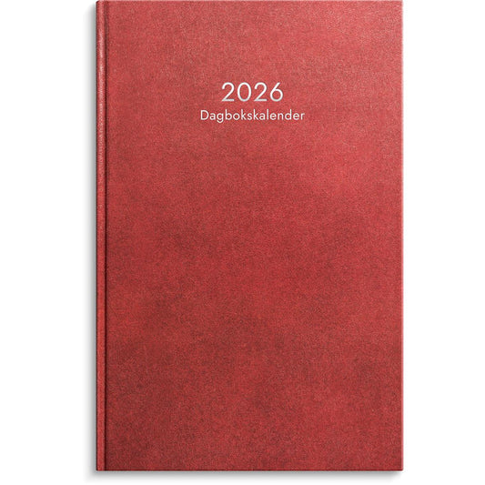 Almanacka Burde 1087 Dagbokskalender Inbunden 2026 Röd