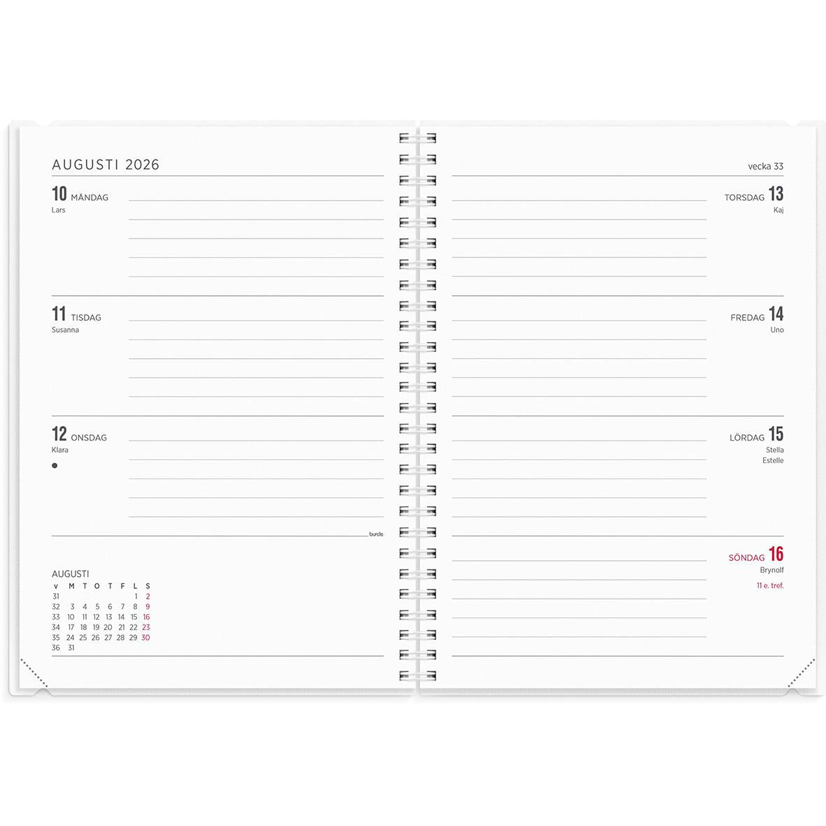 Almanacka Burde 5938 Senator 4-i-1 PP-Omslag 2026 A5